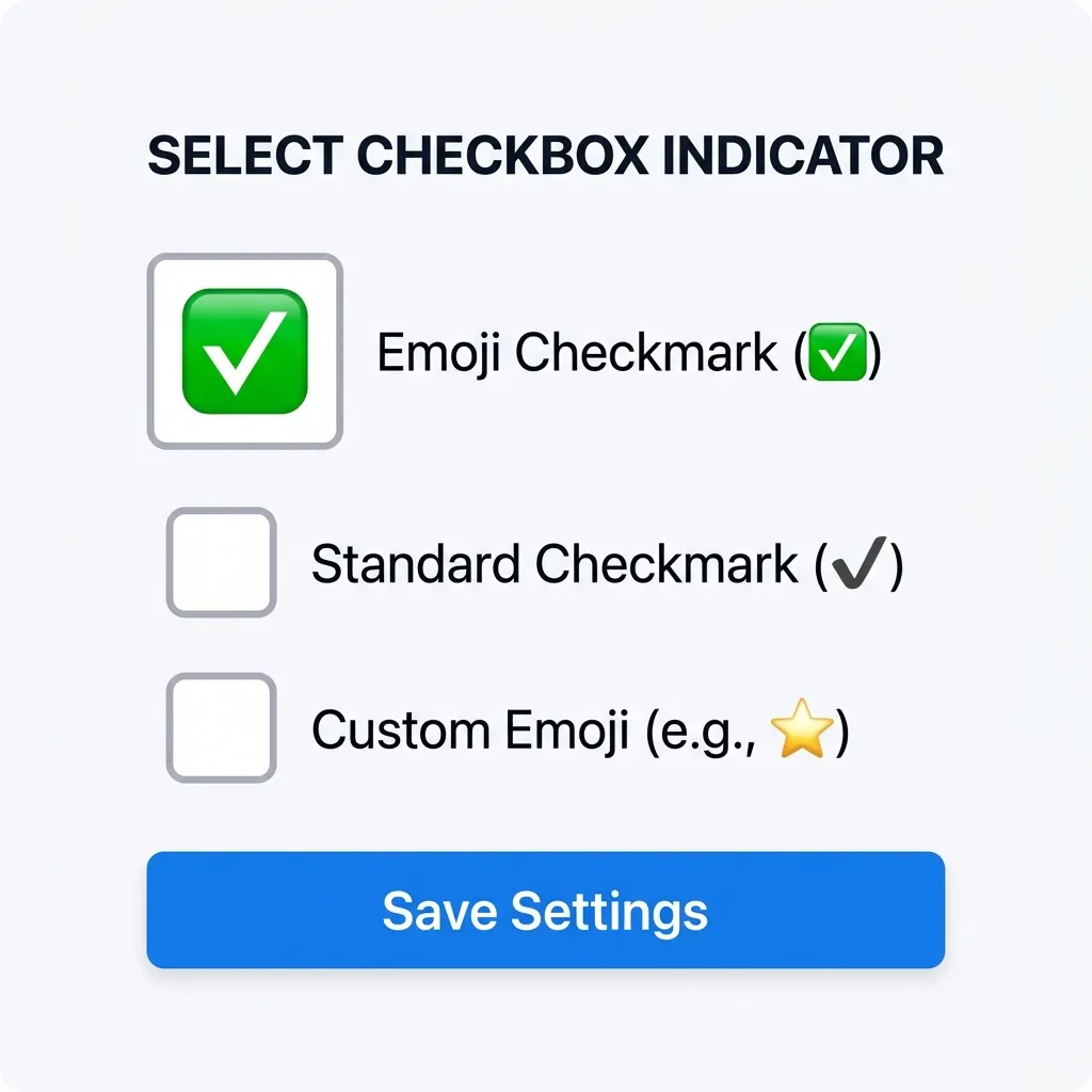 Best emoji checkbox combos copy & paste