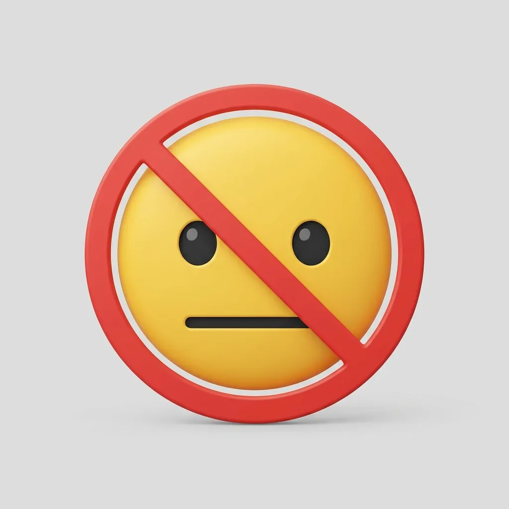How to use no talking emoji the right way