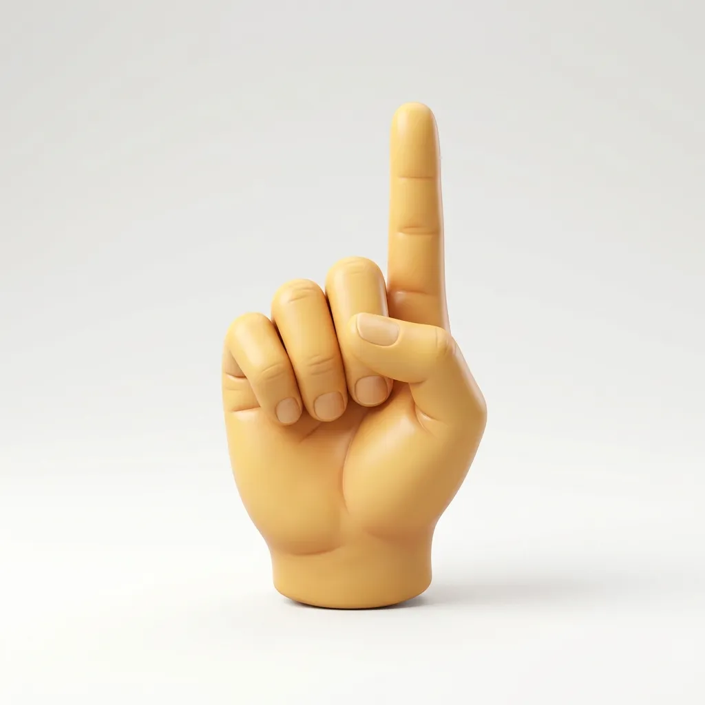 How to use up finger emoji the right way