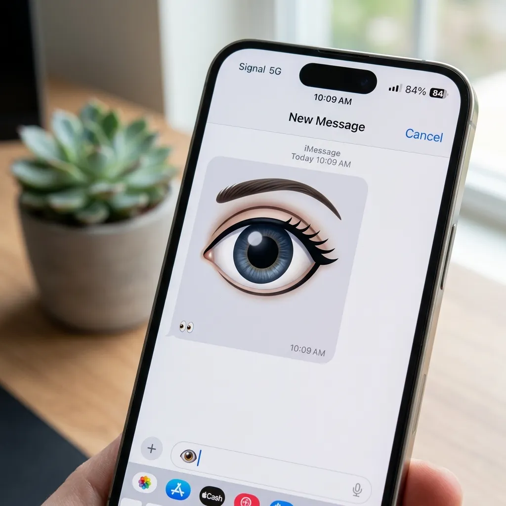 Trending apple eye emoji in 2026