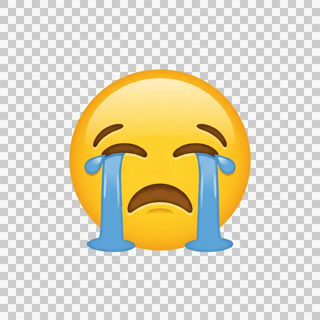 Trending cry emoji PNG in 2026