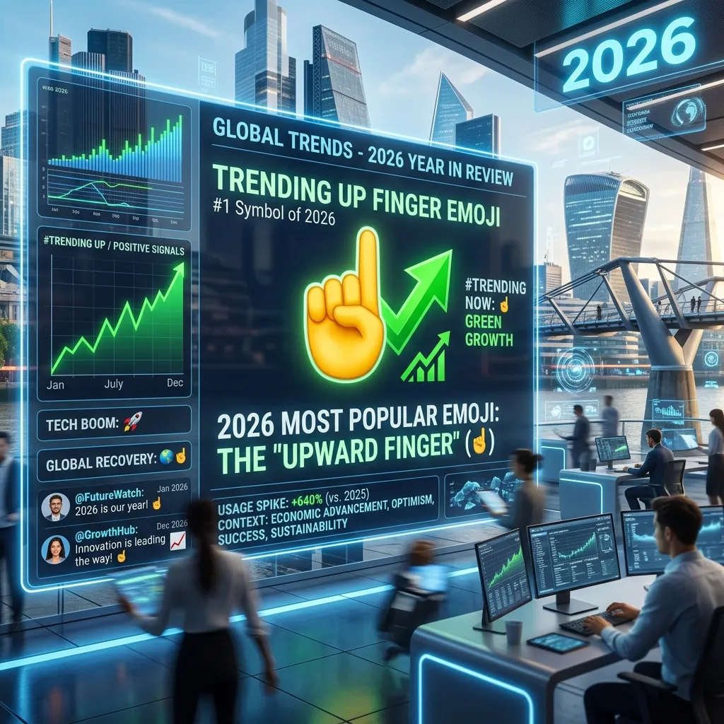 Trending up finger emoji in 2026