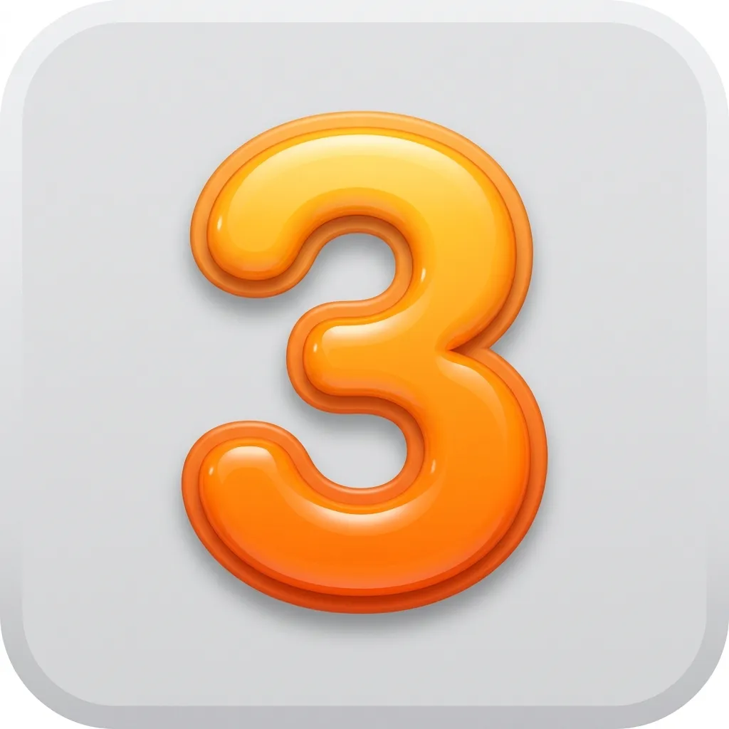 What do number 3 emoji mean?