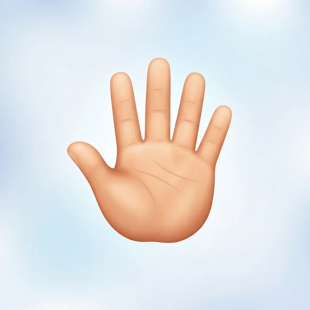 What do stop hand emoji mean?