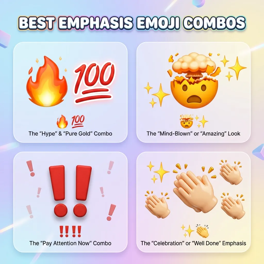Best emphasis emoji combos copy & paste