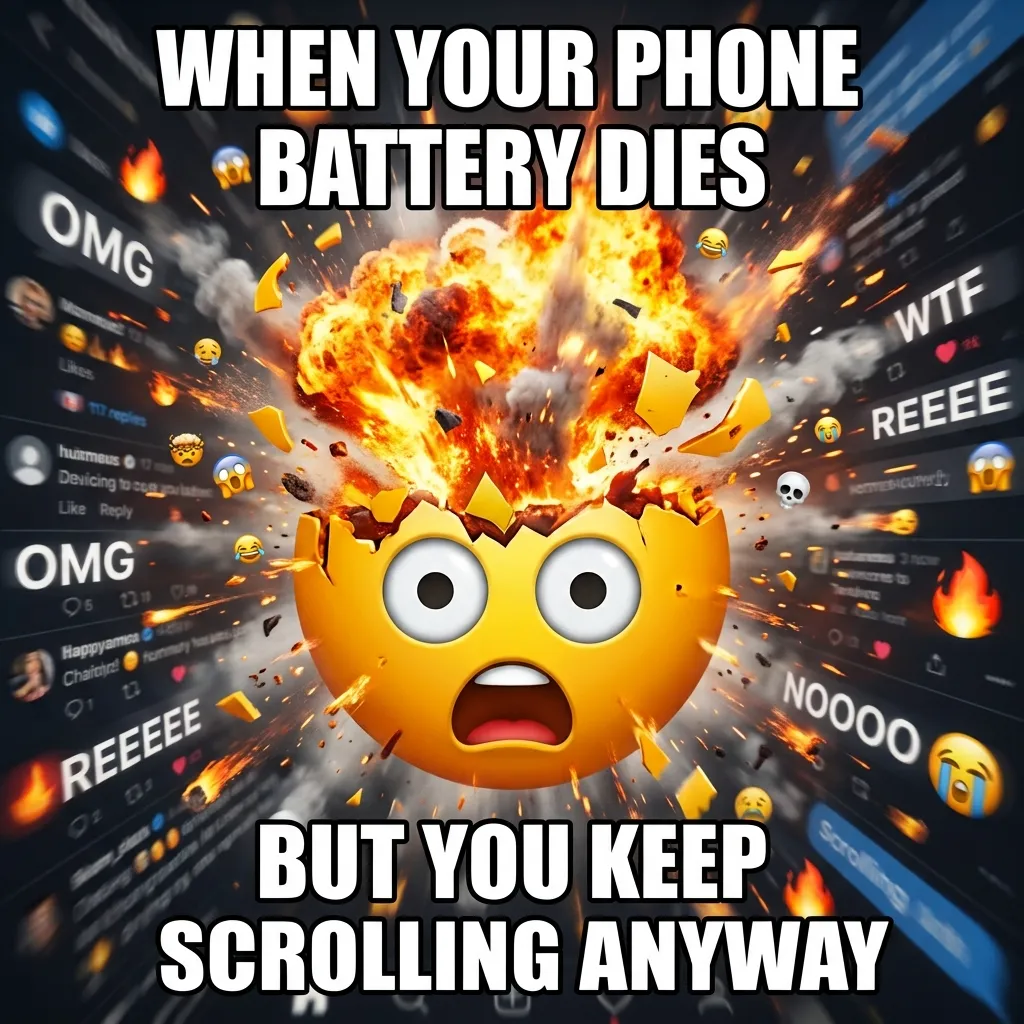 How to use exploding emoji meme the right way
