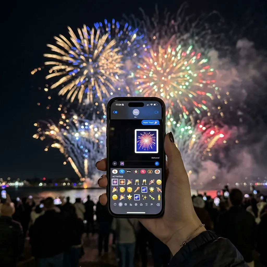 How to use fireworks emoji iphone the right way