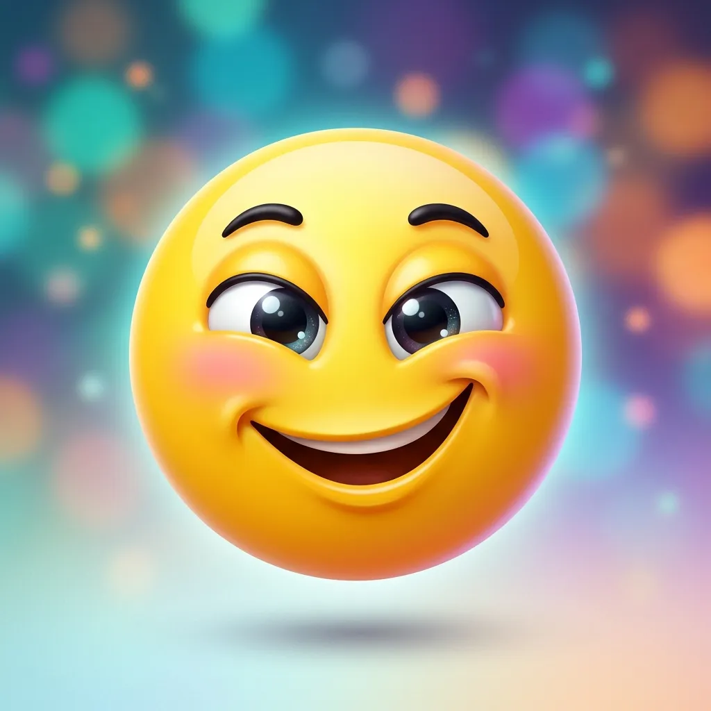 Trending mischievous smile emoji in 2026