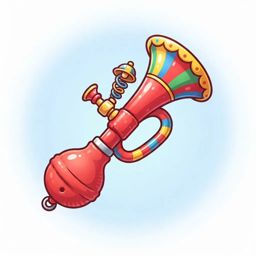 What do clown horn emoji mean?