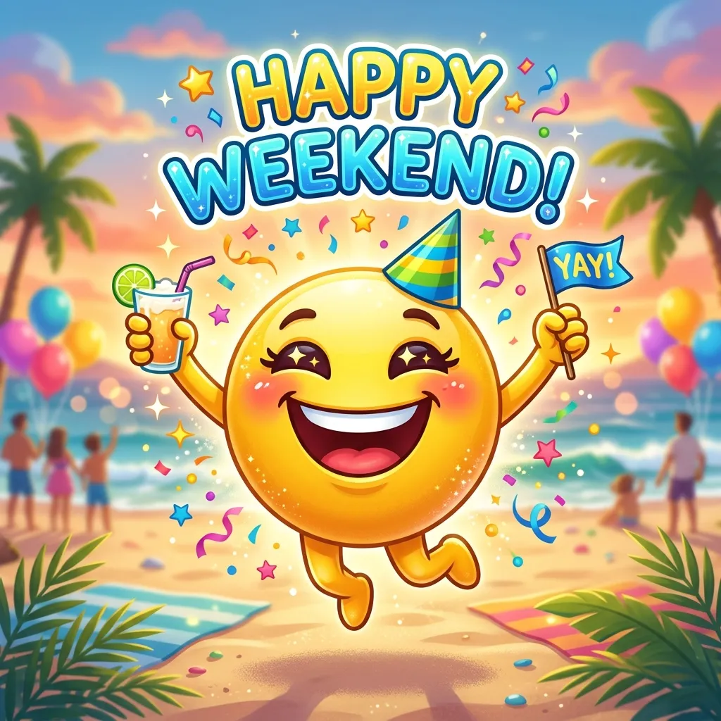 What do happy weekend emoji mean?