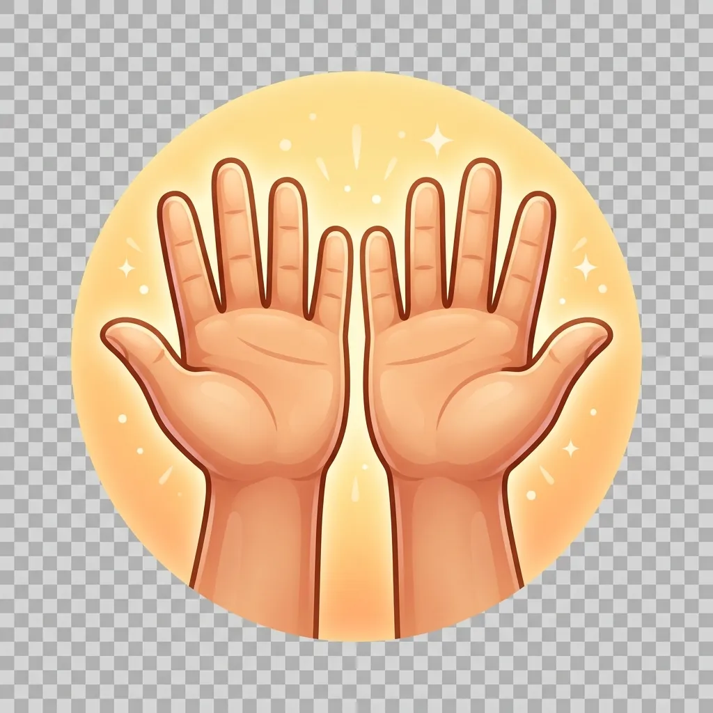 What do raise hands emoji mean?