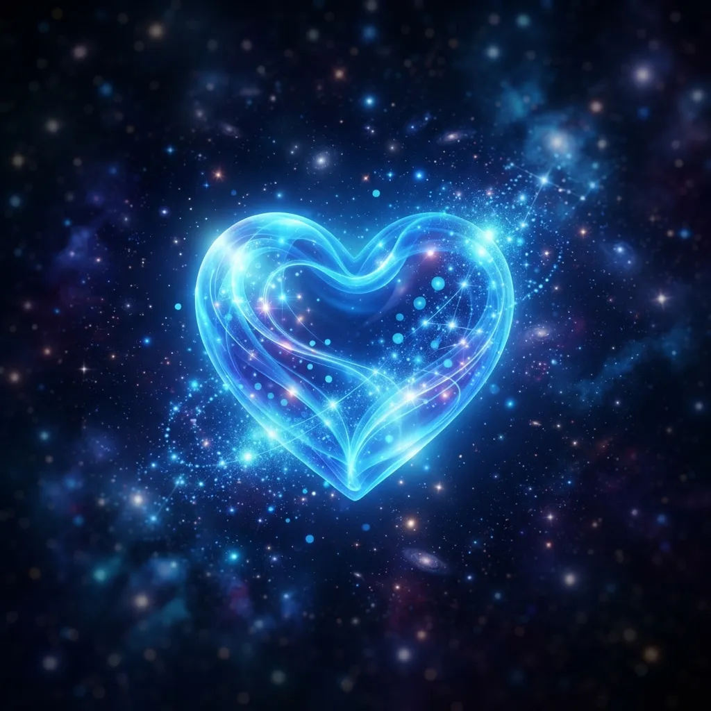 What does a blue heart mean?