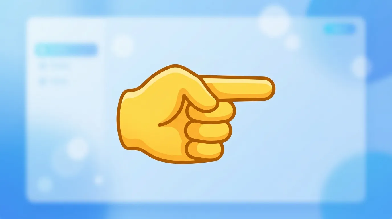 Finger Right Emoji