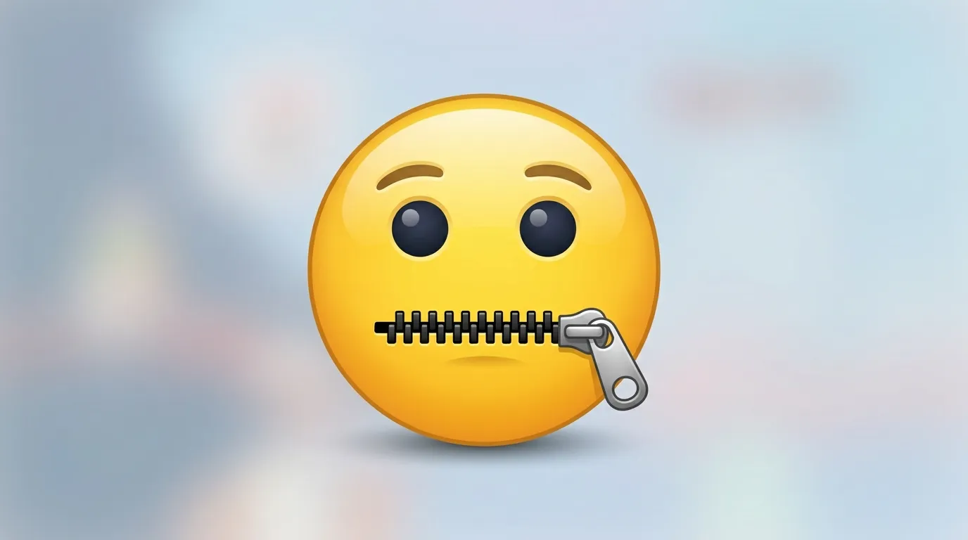 No Talking Emoji
