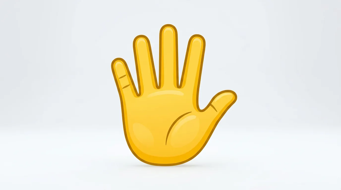 Stop Hand Emoji