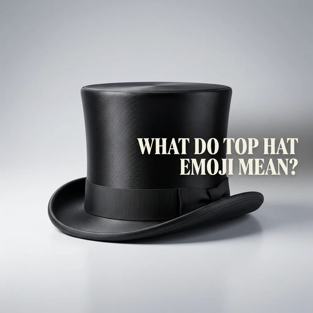 What do tophat emoji mean?