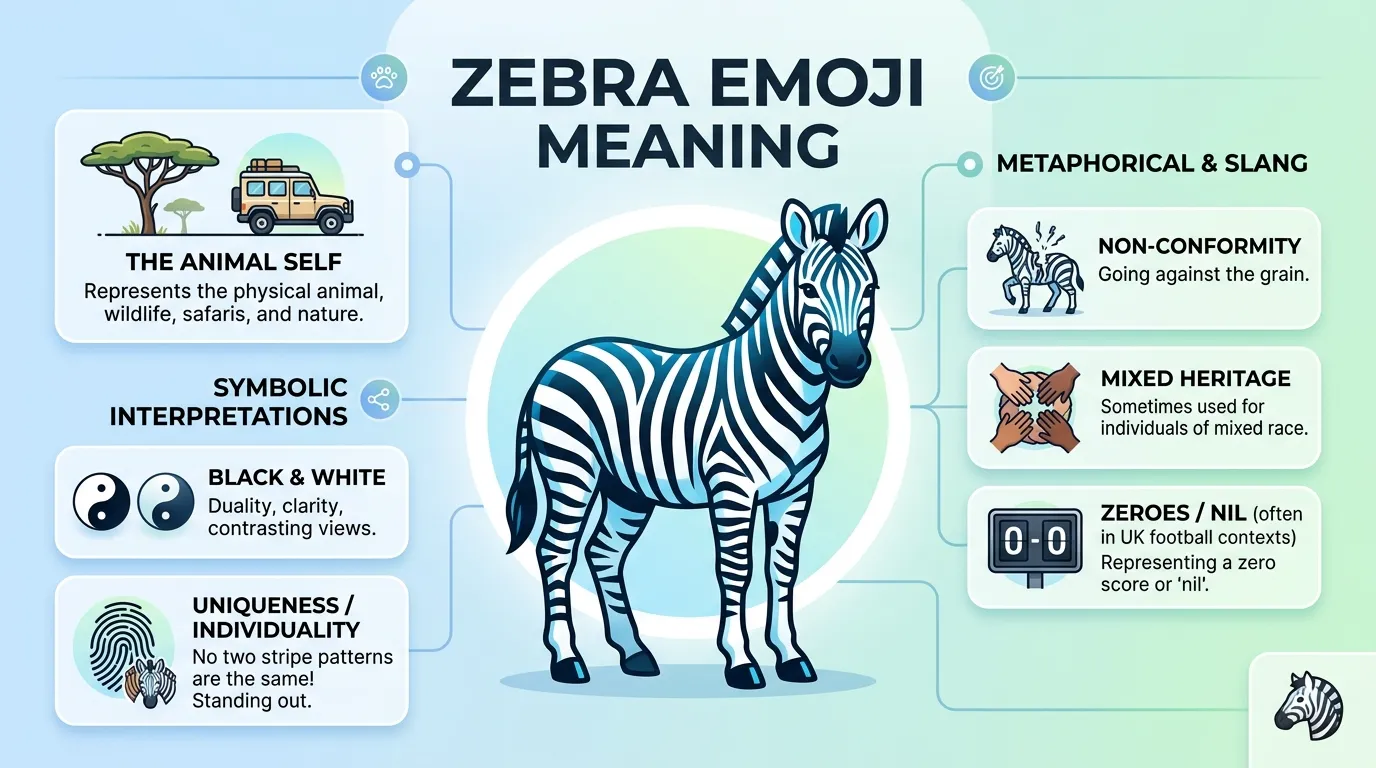 Zebra Emoji Meaning