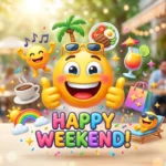 Happy Weekend Emoji