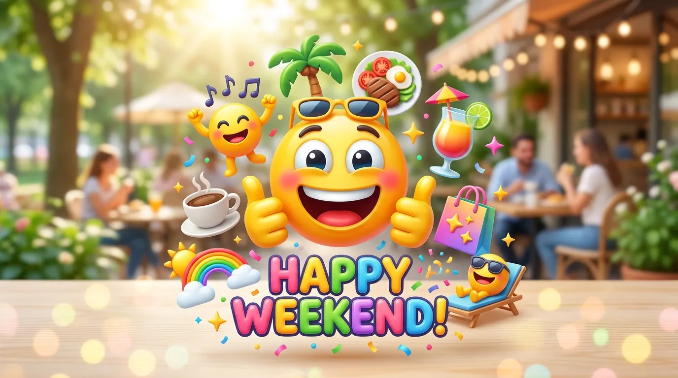 Happy Weekend Emoji