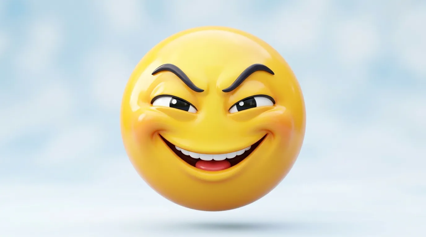 Mischievous Smile Emoji