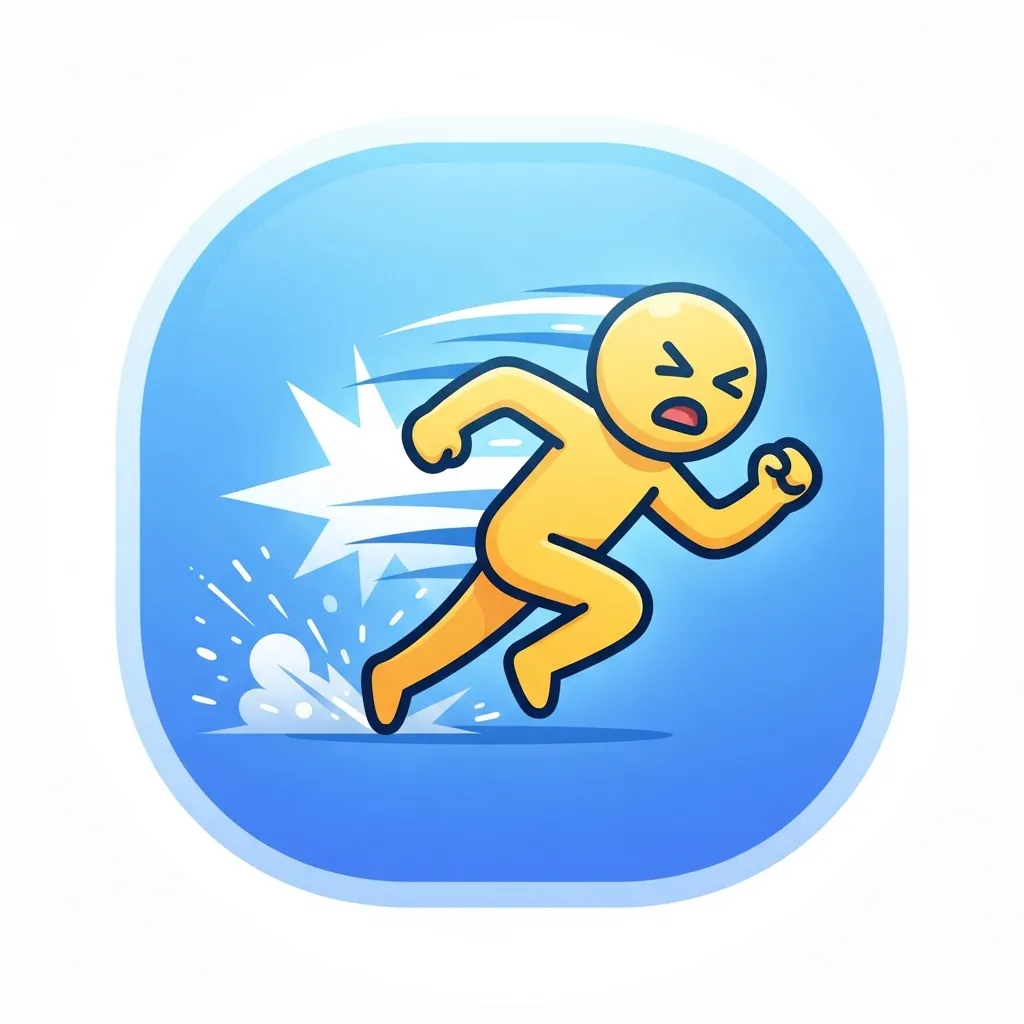 What do dashing away emoji mean?