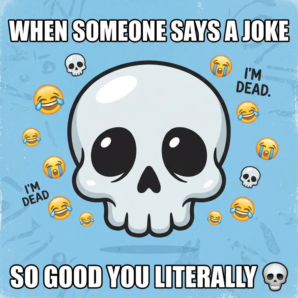 What do dead emoji meme mean?